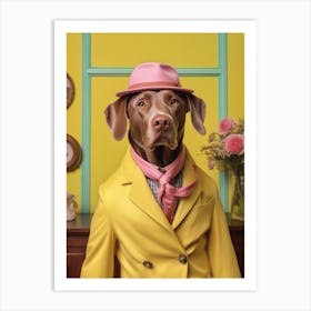 A Dog Labrador Retriever 16 Art Print