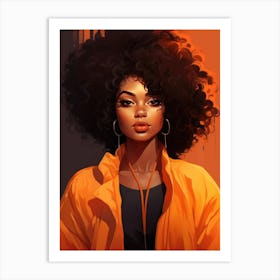 Afro Girl 16 Art Print