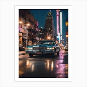 New York City At Night Art Print