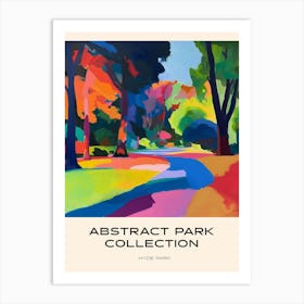 Abstract Park Collection Poster Hyde Park London 1 Art Print