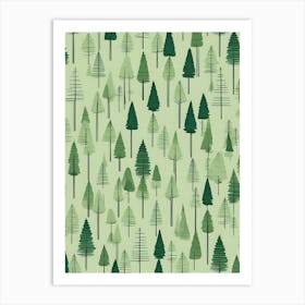 Pine Trees Art Print