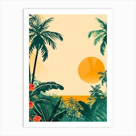 Tropical Background 3 Art Print