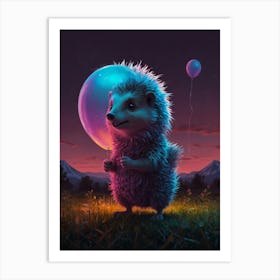 Hedgehog 10 Art Print