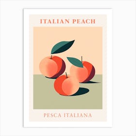 Italian Peach Art Print