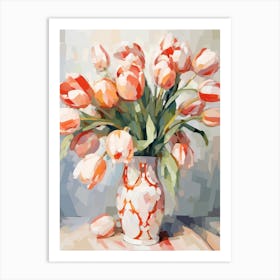 Tulip Flower Still Life Painting 4 Dreamy Art Print