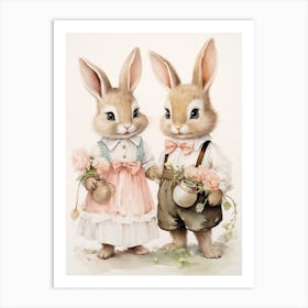 Bunny Couple Art Print