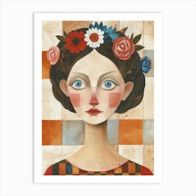 Flower Girl 21 Art Print