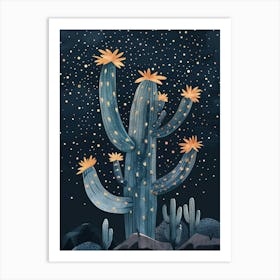 Queen Of The Night Cactus Minimalist 1 Art Print