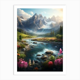 Mountain Landscape Art Print