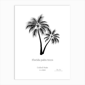 Florida Palm Trees 8 Art Print