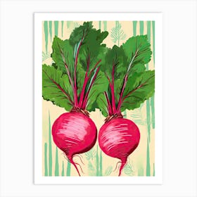 Beets Summer Illustration 2 Art Print