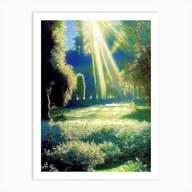 Gardens Of The Royal Palace Of Caserta, 1, Italy Classic Painting Art Print