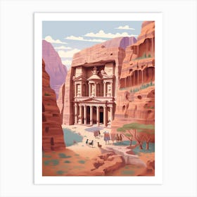 The Treasury Petra Jordan Art Print
