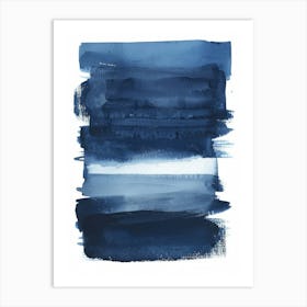 Blues And Whites Art Print