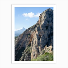 Cliffs at Mascarat Canyon Art Print