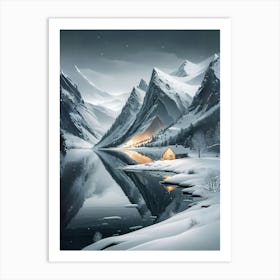 Winter Landscape Art Print