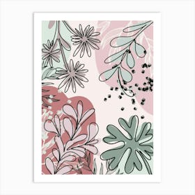 Floral Pattern 1 Art Print