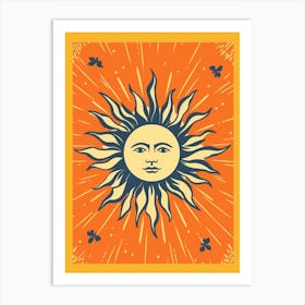 Bold Bright Sun Tarot Card Style 2 Art Print