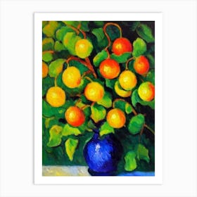 Physalis Fruit Vibrant Matisse Inspired Painting Fruit Art Print