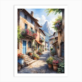 Italian Village Art Print