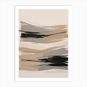 Muted Neutrals Abstract 11 Living Room Art Print (3) Art Print