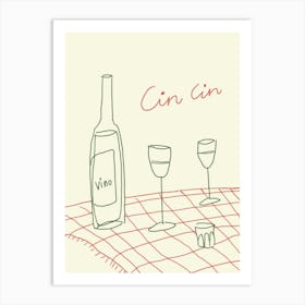 Cin Cin Art Print