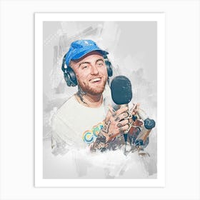 Mac Miller Watercolor Art Print