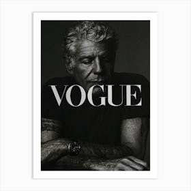 Anthony Bourdain Vogue Vintage Art Print