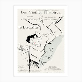 Les Vieilles Histoires Ta Bouche (1893), Henri de Toulouse-Lautrec Art Print