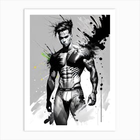 Bodybuilder Art Print