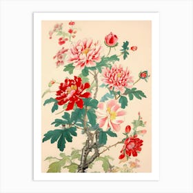 Chinese Flower Painting 3 Art Print