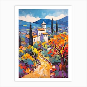 Assisi Italy 3 Fauvist Painting Art Print