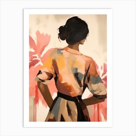 Woman In A Dress Art Print