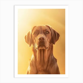 Golden Retriever. Generated AI. Art Print 5 Poster