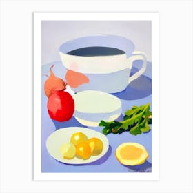 Radish Tablescape vegetable Art Print