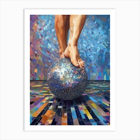 Bare Feet Disco Ball 0 Art Print