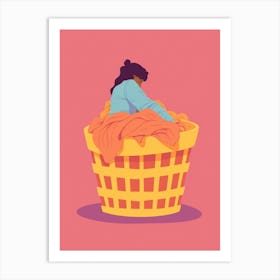 Laundry Basket 2 Art Print