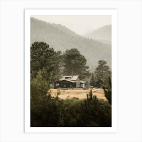 Cabin In The Woods Art Print