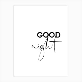 Good Night 2 Art Print