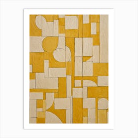 Yellow Pattern Art Print