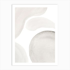 Gray Abstract Watercolor Art Print