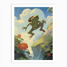 Leap Of Faith Storybook Frog 3 Art Print