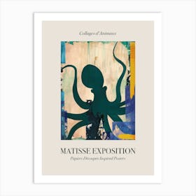 Octopus 1 Matisse Inspired Exposition Animals Poster Art Print