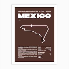 F1 Race Track Mexico Formula 1 Racing Track F1 Merch Formula One F1 Poster Formula 1 Poster F1 Art Print