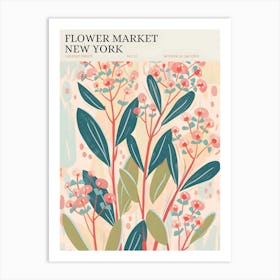 Flower Market New York Art Print