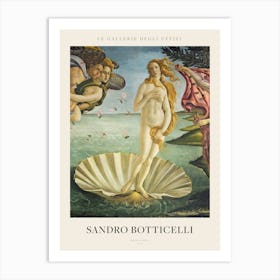 Birth Of Venus Portait, Botticelli Poster Art Print