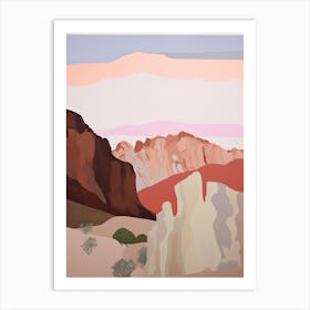 Mojave Desert   North America (United States), Contemporary Abstract Illustration 2 Art Print