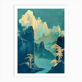 Chinese Landscape 15 Art Print