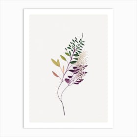 Thyme Leaf Abstract Art Print