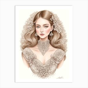 Bridal Portrait Art Print